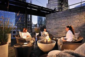 hemi fire pit at Fairmont Pacific Hotel